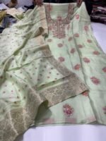 KDH Exclusive – Pure Upada Silk Dabka Work Designer Suit