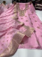 KDH Exclusive – Pure Upada Silk Dabka Work Designer Suit - Image 3