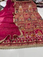 KDH EXCLUSIVE Pure crape digital designer shirt with hand work - Image 2