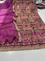 KDH EXCLUSIVE Pure crape digital designer shirt with hand work