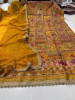 KDH EXCLUSIVE Pure crape digital designer shirt with hand work - Image 3