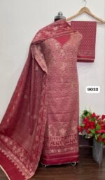 Premium Kalamkari Weaving Pashmina Suit - Image 4