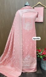 SUPER HIT Premium Weaving Pashmina Suit With Designer Stole - Image 6