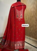SUPER HIT Premium Weaving Pashmina Suit With Designer Stole - Image 4