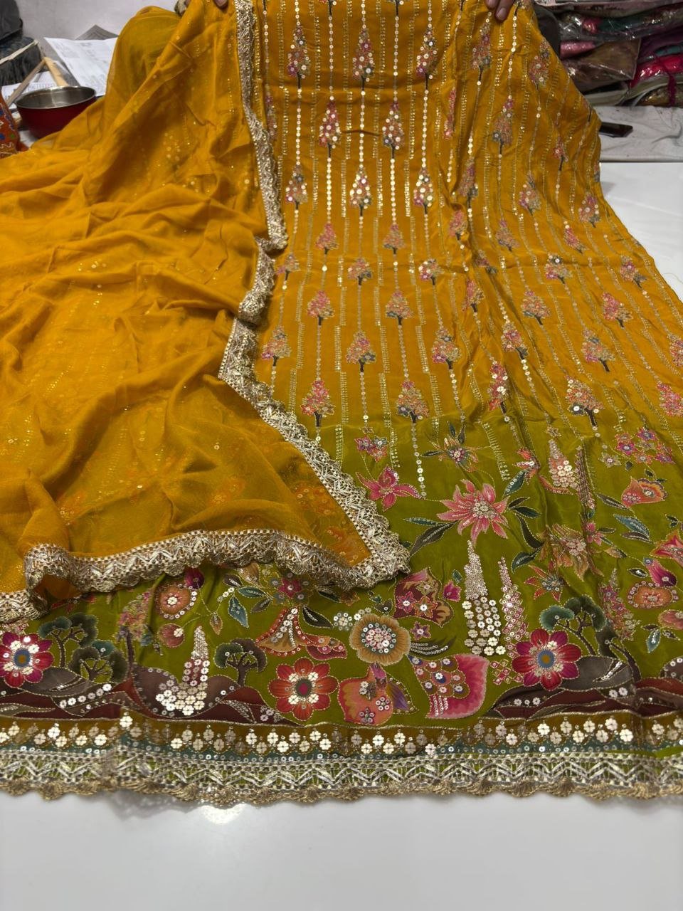 photo_2025-12-19_18-45-32 KDH EXCLUSIVE – CREPE DESIGNER HANDWORK SUIT - Image 1